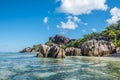 Tropical island beach, Source dÃ¢â¬â¢argent, La Digue, Seychelles Royalty Free Stock Photo